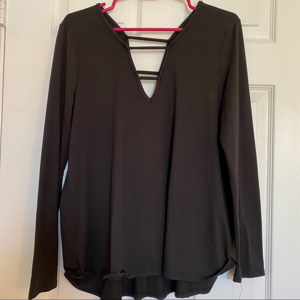 ladder long sleeve top